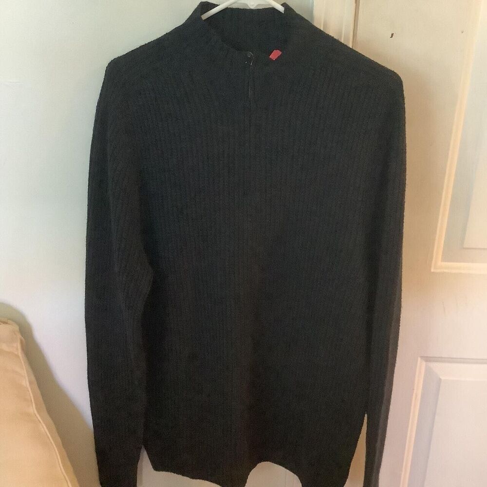 Joesph abboud collection knit zip sweater Size large 100% extra fine merino wool